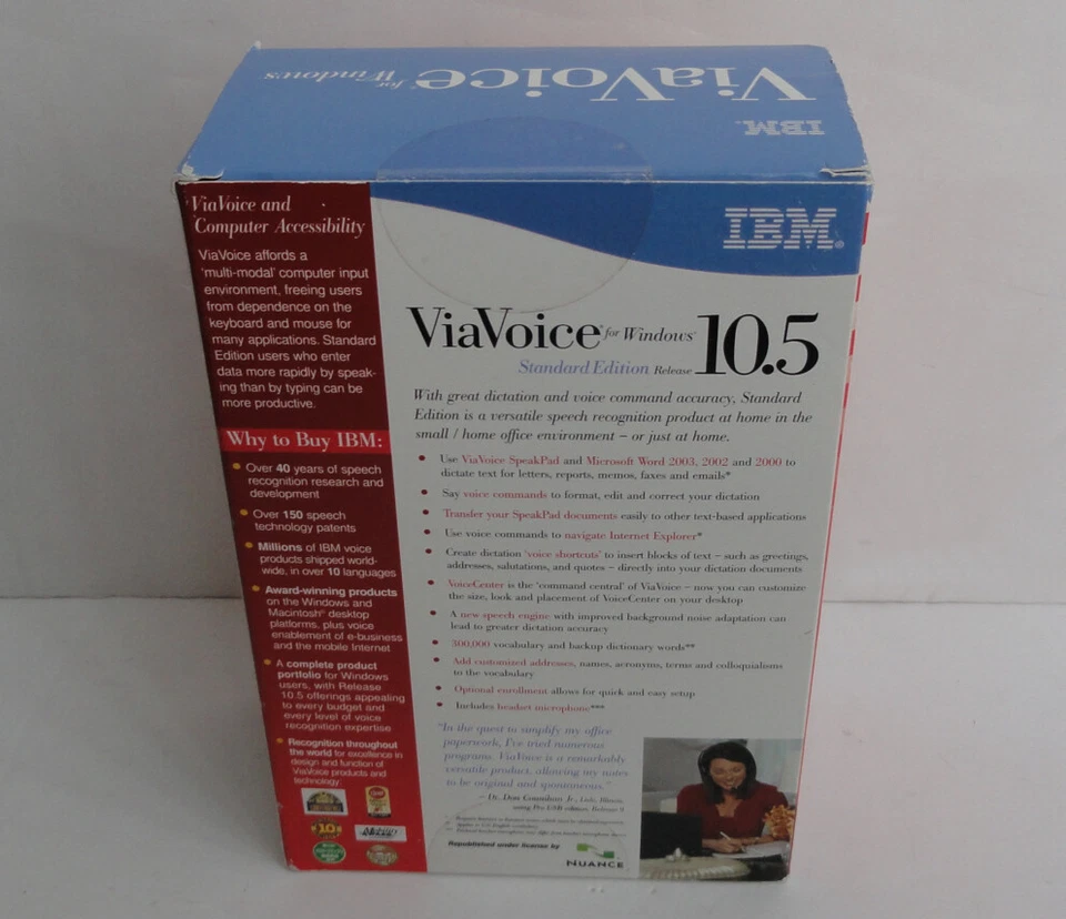 IBM ViaVoice Release 10.5 Standard Edition for Windows , SEALED NEW - Image 2 of 4