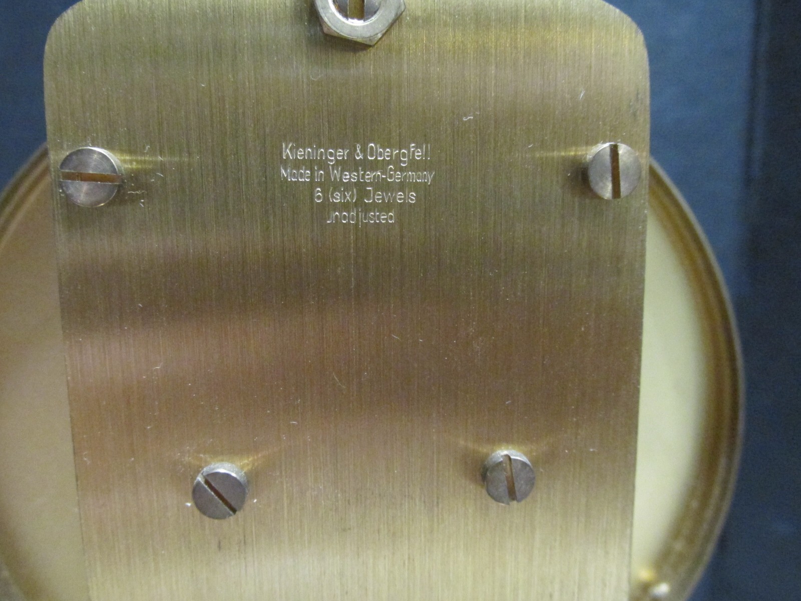 Vintage Kieninger Obergfell Anniversary Dome Clock West Germany PARTS