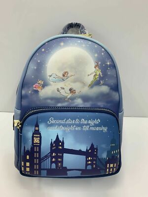 NWT Loungefly Peter Pan Second Star Glow Backpack Loungefly Disney Peter Pan Second Star Glow Backpack NWT | eBay main image 4