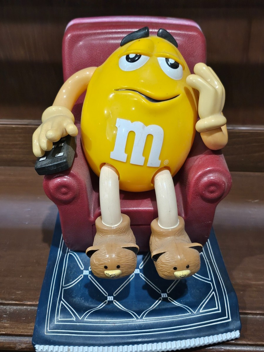 Large Vintage M & M Candy dispenser, Yellow M&M Couch Potato on