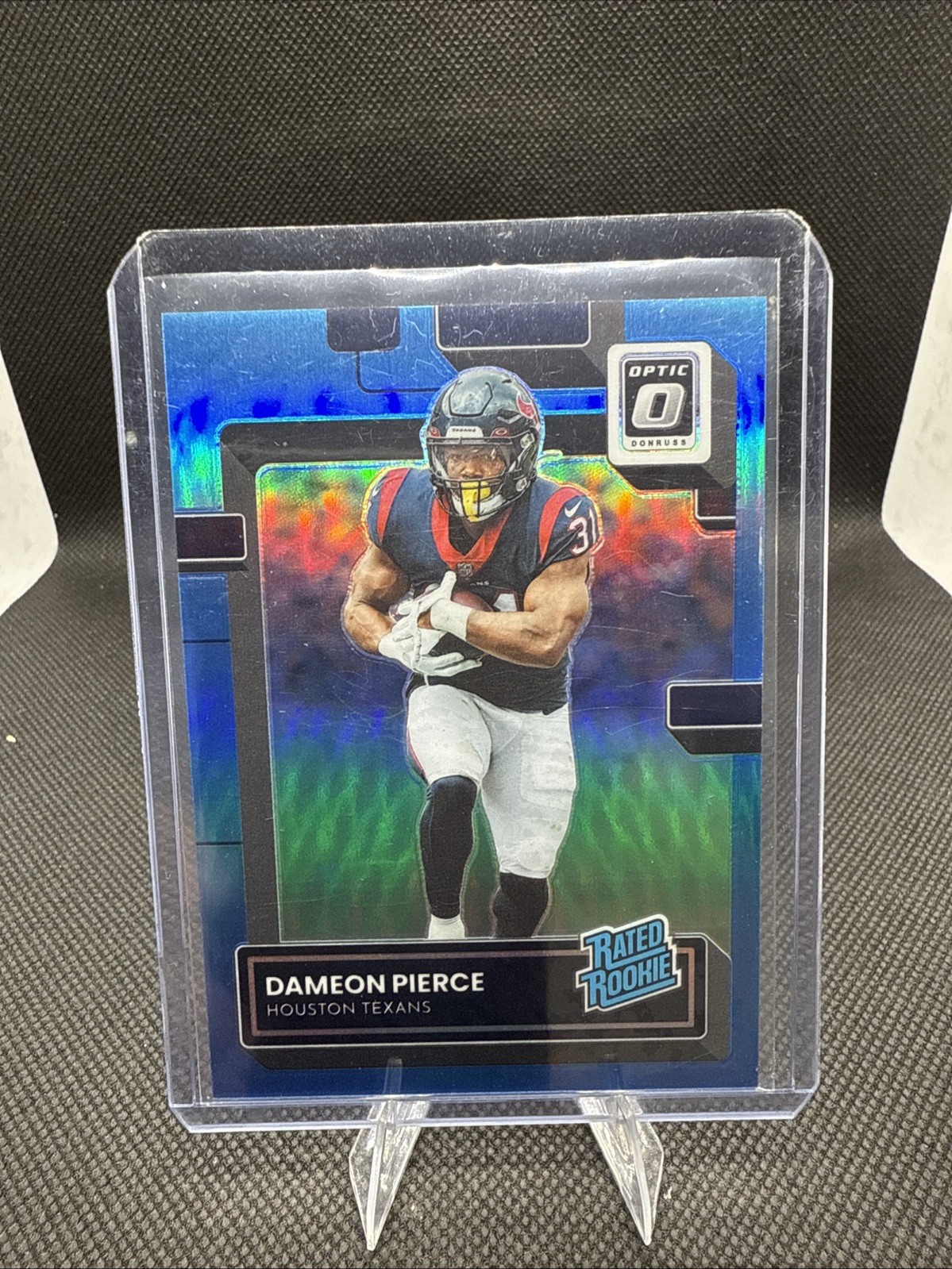 2022 Panini Donruss Optic - Rated Rookie Dameon Pierce #240 Aqua Prizm /299 (RC)