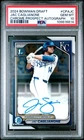 2024 BOWMAN DRAFT CHROME AUTO #CPAJC JAC CAGLIANONE PSA 10