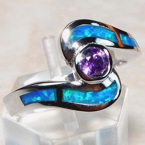 Amethyst 925 Solid Sterling Silver Ring Jewelry Sz 6 AT6
