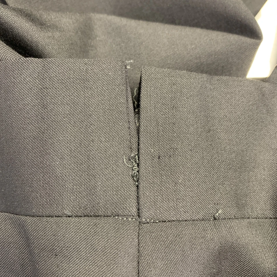 ARMANI COLLEZIONI Size 33 Black Flat Front Dress Pants - Image 3 of 4