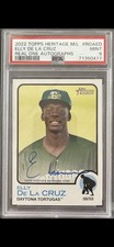 🔥 ELLY DE LA CRUZ AUTO 2022 Topps Heritage REAL ONE AUTOGRAPH RC  SP