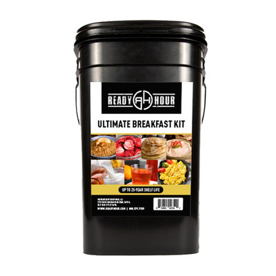 Breakfast Bucket (128 Servings), Emergency Food Supply, Emergency Food Kit, 25-Y
