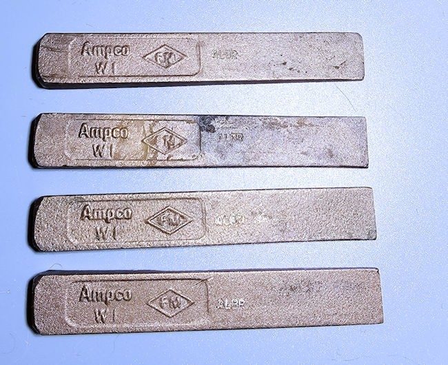 AMPCO W1 ALBR 3" by 1/2" Non-Sparking Flange Wedge Splitter 4 piece lot