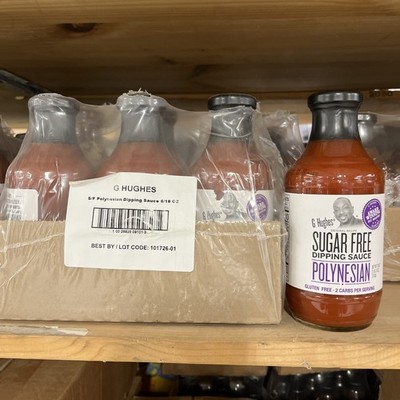 6 Pack G Hughes Sugar Free Polynesian Dipping Sauce Original Recipie 10/2026