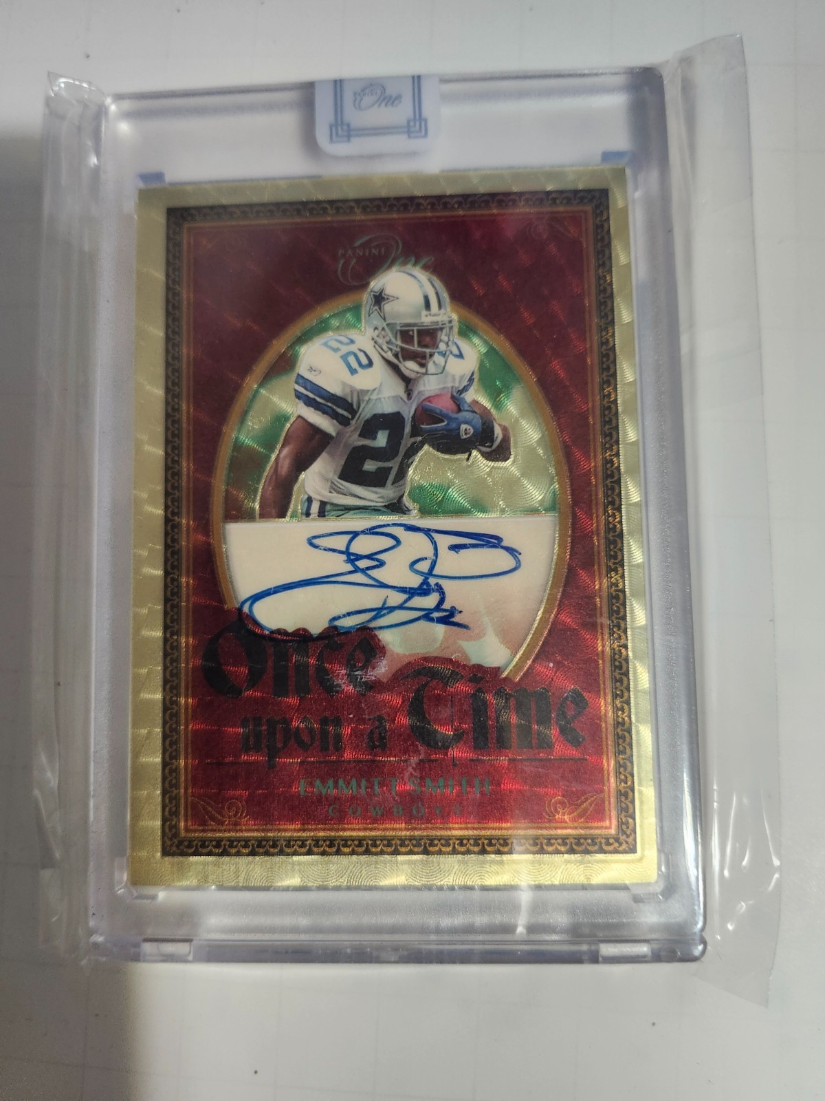 PANINI 1/1 EMMITT SMITH AUTO GOLD EBAY AUTH SEALED