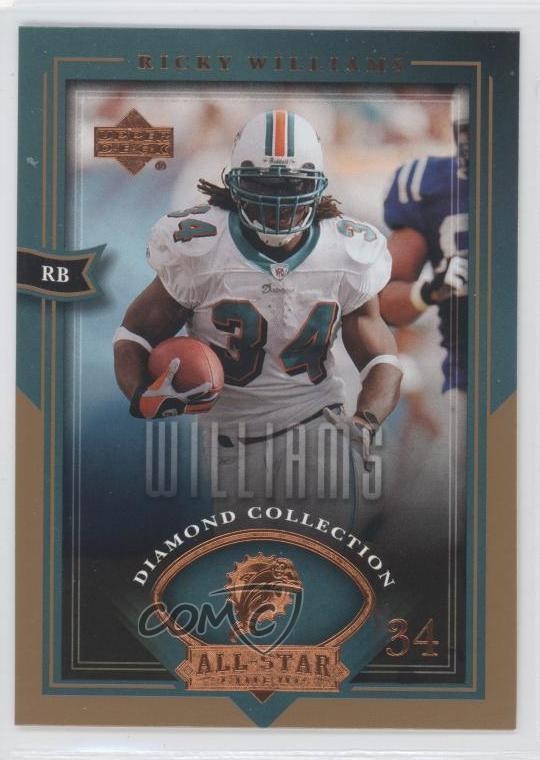 2004 Upper Deck Diamond Collection All-Star Lineup Ricky Williams #59 0a1