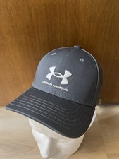NWT Under Armour Boys Baseball Cap Gray Logo Youth Adjustable