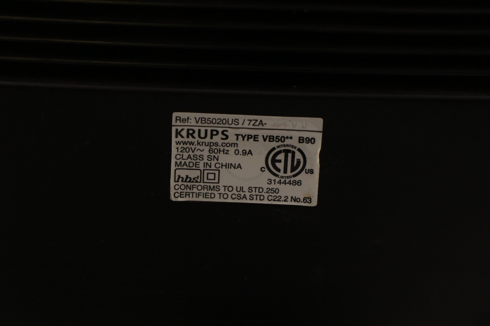 KRUPS BeerTender B90 VB50 Home Beer Draft Dispenser Machine Heineken