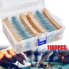 1100pcs Metal Film Resistor Assortment Kit 1/2W 0.1Ω~10MΩ 110 Values Assorted UK