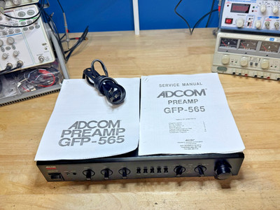 VINTAGE ADCOM GFP 565 PREAMPLIFIER SERVICED/UPGRADED ''SEE DESCRIPTION'' (USED)