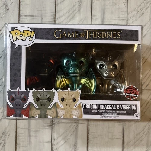 Funko Pop! Vinyl: Game of Thrones - Metallic Dragon 3 pack - EB Games Exclusive
