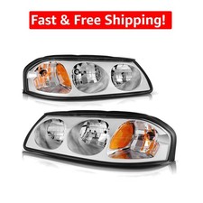 Durable Headlight Assembly With Clear Lens For 2000-2005 Chevy Impala Models Durable Headlight Assembly With Clear Lens For 2000-2005 Chevy Impala Models
