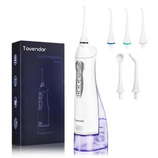 Flosser De Agua Electrico Irrigador Bucal Dental Inalambrico blanco