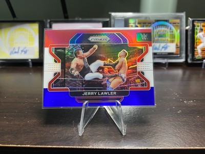 2022 Panini Prizm WWE Red White & Blue Prizm Jerry Lawler #90