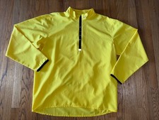 Vintage 1990s NIKE Half-Zip Windbreaker Jacket in Yellow Sz XL Spell Out Light