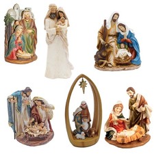 Christmas Nativity / Holy Family Resin Ornament - Choose Design
