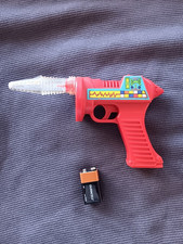 vintage super electronic space gun toy w/box works