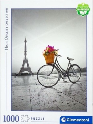 Puzzle 1000 Teile Clementoni Paris Eiffelturm Frankreich Fahrrad Neu