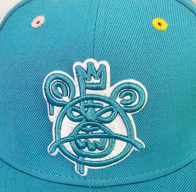 Mishka NYC x New Era Fitted Hat 7 1/4 Teal Embroidered Cap MNWKA  display picture 1