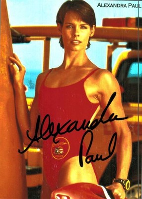 Alexandra Paul    **       Original Unterschrift auf Foto   **   N 579 e