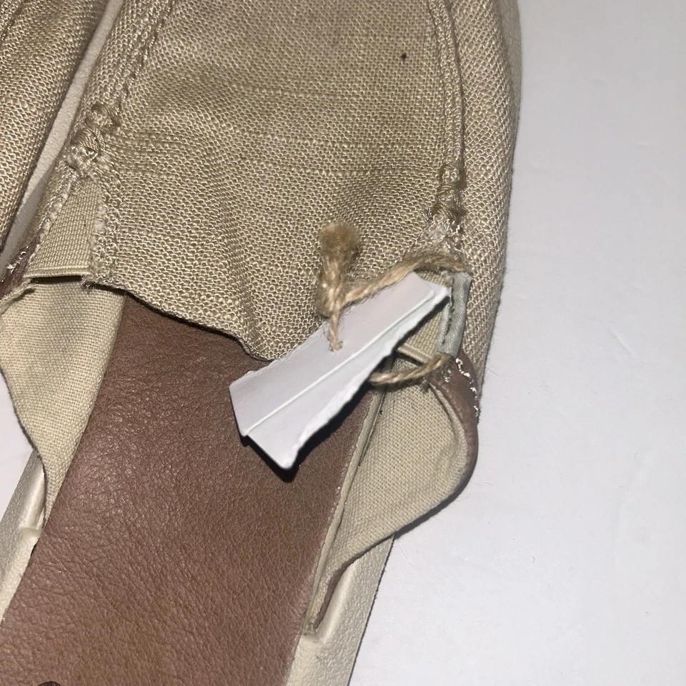 NWT WOMENS Khaki Colored SANUK YOU GOT MY BACK HEMP SLIDES SANDALS - Изображение 2 из 3