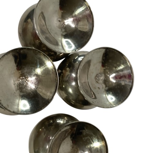 Lot of 4 J Perez Ruiz E.P.B Silver Plated Spain 4" Cordial Goblets Cups VTG - Picture 5 of 15