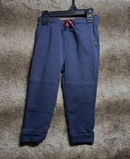 Lee Unisex Toddler 2T Blue Fleece Jogger Sweatpants Solid Drawstring Elastic