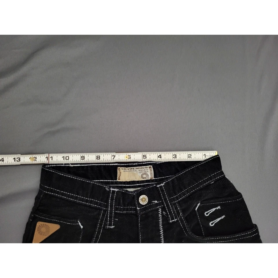 Pantalones de mezclilla vintage Akademiks para jóvenes niños S * rectos recortados tiro bajo DENIM Foto 4 de 4