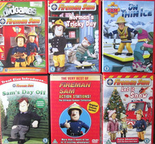 Six Fireman Sam DVDs