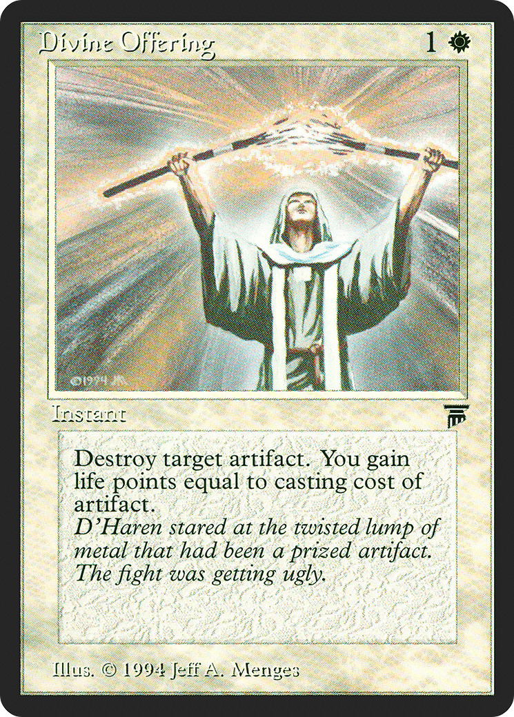 Divine Offering (HP) Legends LEG Magic MTG