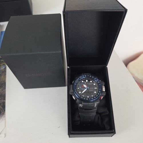 Near Mint Casio GWN-1000B-1BJF G-shock GULFMASTER Quad Sensor Wristwatch w/Box - Picture 1 of 2