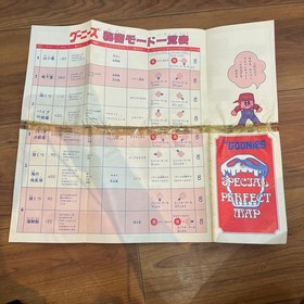 Goonies Must-Win Dojo 4 Famicom Strategy Guide Map From Japan