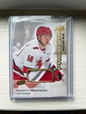 2024-25 Upper Deck Premier Rookies Gold Premium Mem Scott Morrow RC /49 #115