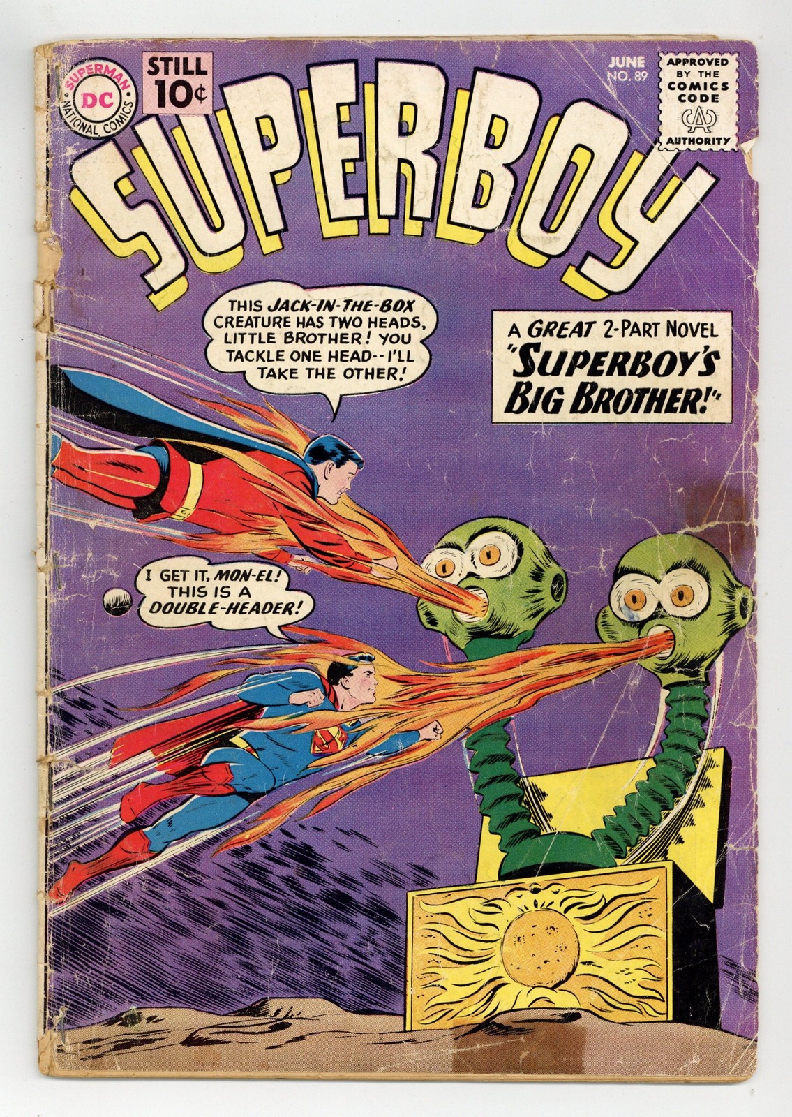 Superboy #89 GD 2.0 1961 1st app. Mon-El