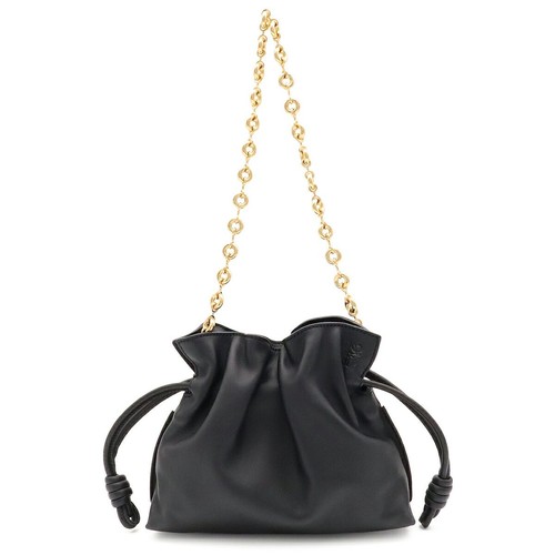 Loewe Flamenco Nappa Shoulder Bag Women Black One Size