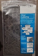 Vinyl Lettering, Numbers & Punctuation by Chartpak-1" High-Black