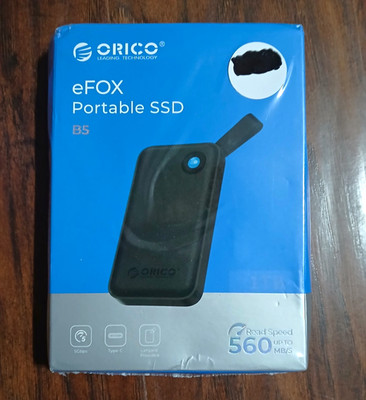 NEW ORICO eFOX B5 1TB Portable External SSD USB-C Drive 560 MB/S Black NIB 
