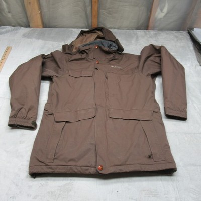 Columbia Jacket Mens Small Brown Water Resistant Insulated Titanium Ski Winter