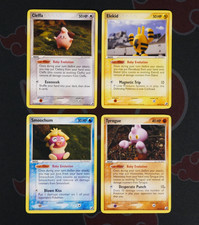 LP Pokemon CLEFFA+ELEKID+SMOOCHUM+TYROGUE Car...