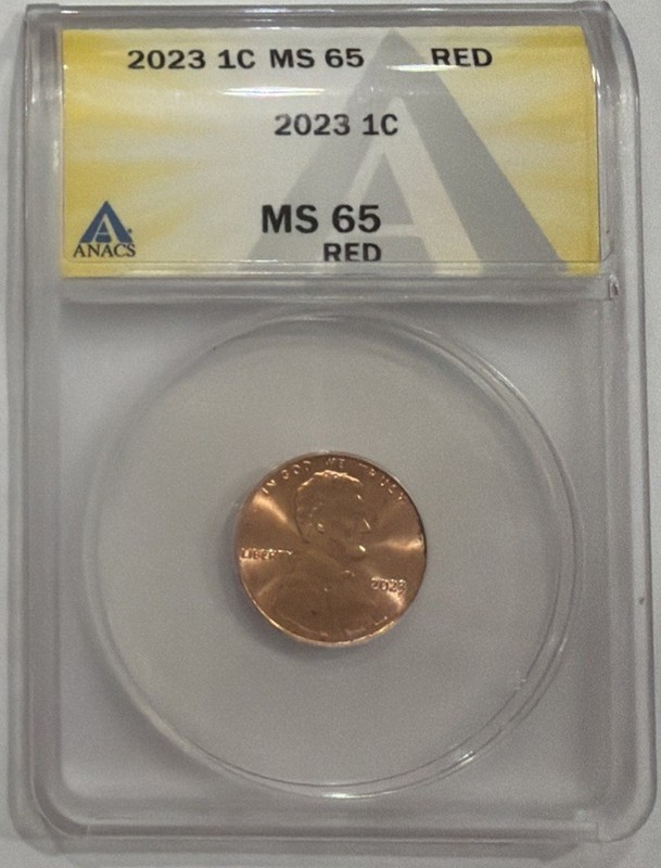 2023 Lincoln Cent ANACS MS 65 Uncirculated Lincoln Penny