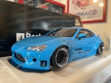 AutoArt 1 18 Rocket Bunny Toyota 86 (METALLIC SKY BLUE BLACK WHEELS) 38566