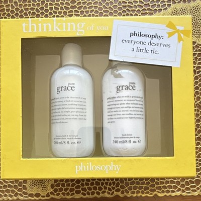 Philosophy Pure Grace Shampoo & Body Wash + Body Lotion 8oz Gift Set