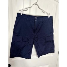 Levi's Cargo Shorts Mens 36 Navy Blue Ripstop Utility Multi-Pocket 3249