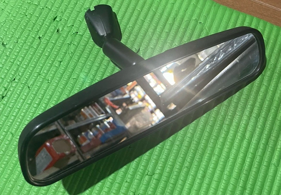 Donnelly Model 240 Interior Rear View Mirror Black 204.1 OEM E8011681 Frontier - Image 2 of 4