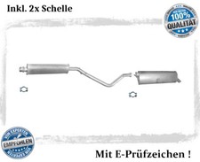 Auspuffanlage für Citroen C4 I 2.0 16V Auspuff Endtopf Mitteltopf Schelle