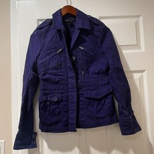 MARC JACOBS WOMEN JACKET UTILITY BLUE SIZE 6 GUC